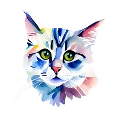 Акварельные коты